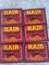 "Hair Hustler" 4" Maroon Stylist Badge, Iron-on Merit Badge, Embroidered, DIY, Great for Women & Men Stylists/Barbers,